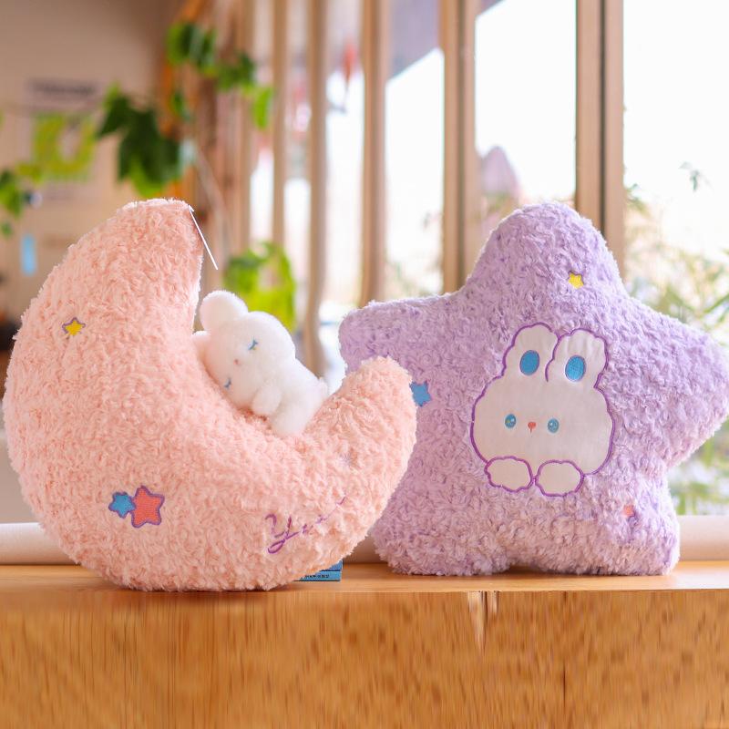 Bedside Back Sofa Cushion Dormitory Bed Star Bed Sleeping On The Moon Pillow Protects Waist Pillow Tatami Women