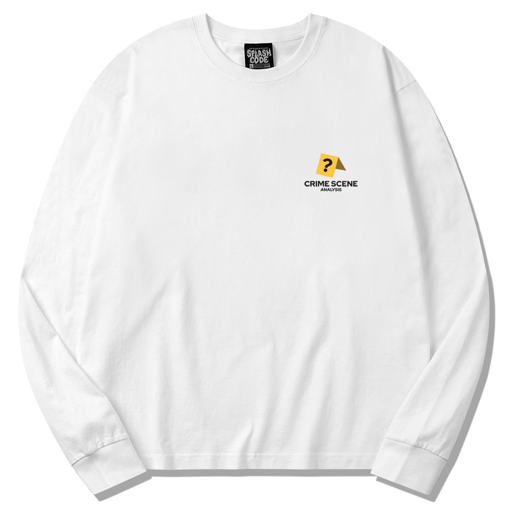 Seupeullaesikodeu Long Sleeve White - Crime Scene