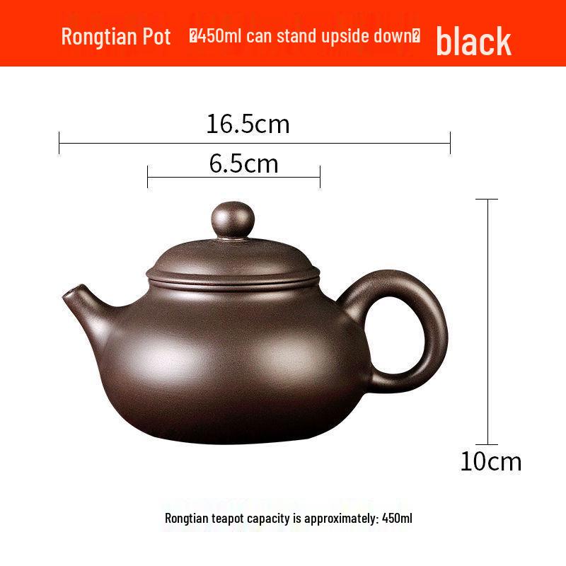 Yixing Large Capacity Purple Clay Teapot with Tea Cup Set for Home Use, Single Pot Kung Fu Tea Set.