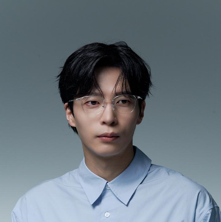 Alloaiweeo [Air Flex] Al6403 2020G Airflex Ultra-Lightweight_Clear Saint Square Eyeglass Frame_Blue Light Lens Selection
