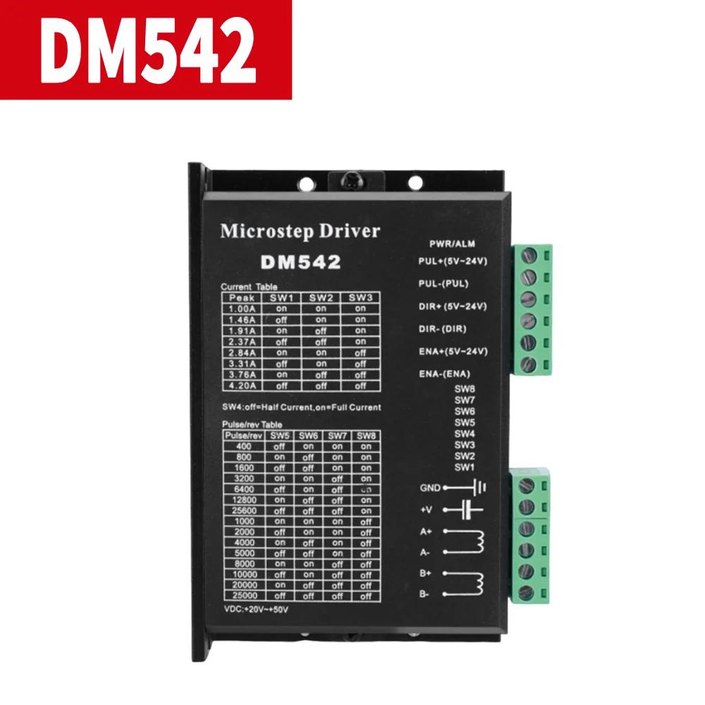 DM860H DM860 Stepper Motor Drive 0-200khz 2 Phase Stepper Motor Controller AC18-80V Or DC 24-110V Suit For Nema34 Stepper Motor