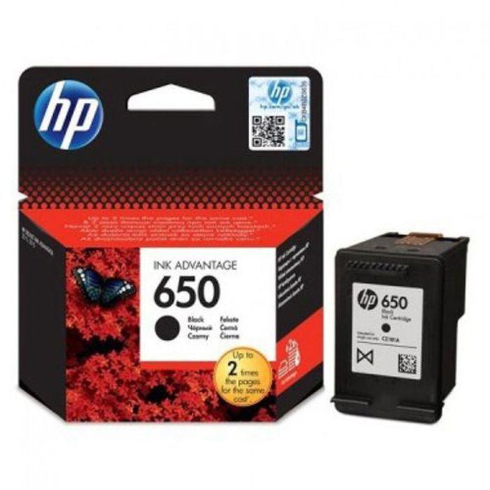 Cartouche d'encre HP 650 Noir - Jet d'encre - Deskjet Ink Advantage 2645, 35XX, 4515 - Rendement 360 pages