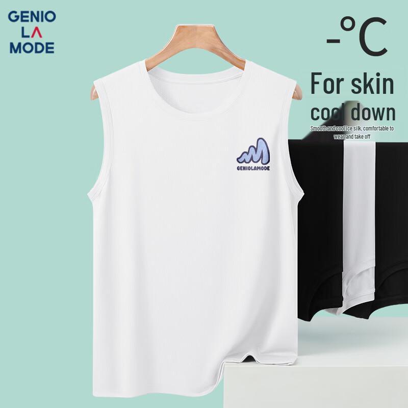 Мужская безрукавка из ледяного шелка GENIOLAMODE L