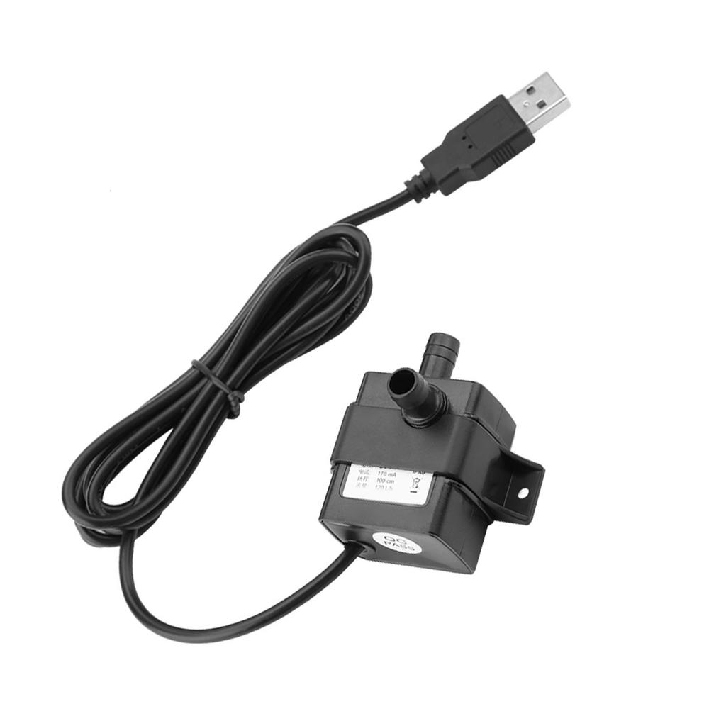 USB DC 5V Brushless Pump Aquarium Fish Tank Fountain Water Circulation Immersible Pump