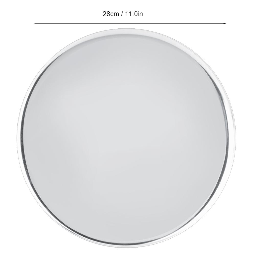 Tavă Rotundă din Oțel Inoxidabil 28cm Suport pentru Depozitare Fructe Gustări Farfurie Ceai Tavă de Servire Rotundă Mare