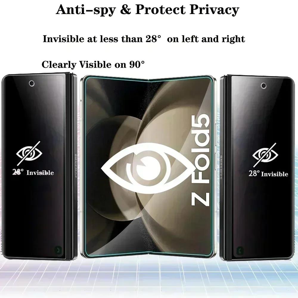 Soft Privacy Hydrogel Film For Samsung Galaxy Z Fold 8 7 6 5 4 Anti-spy Protective Screen Protector For Z Fold 3 Film2