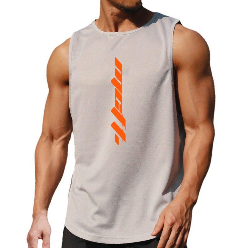 Muscleguys Îmbrăcăminte de gimnastică pentru bărbați, plasă de vară, cu uscare rapidă, maiuri respirabile, pentru alergare în aer liber, tricou fără mâneci, maiuri pentru culturism