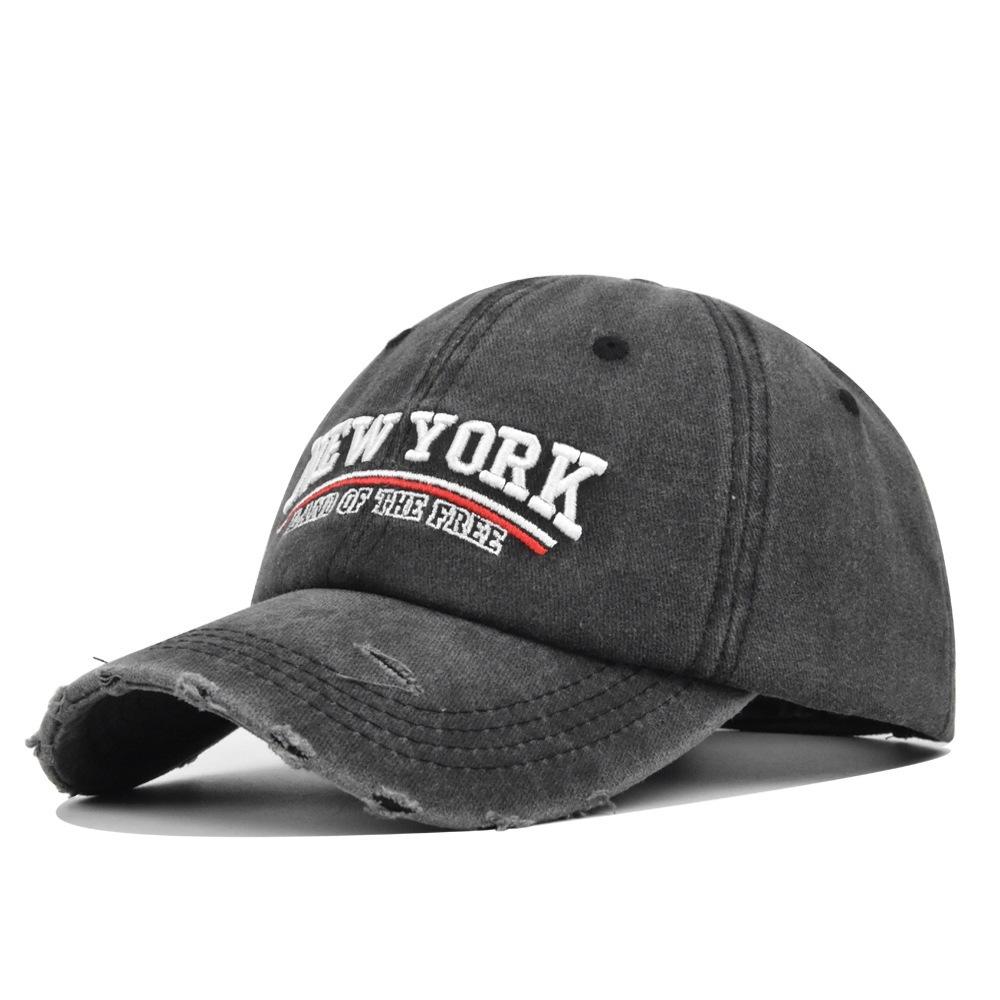 Vintage distressed baseball cap with 3d embroidery - distressed embroidered duckbill cap - unique embroidered hat Adjustable