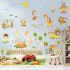 Kids Room Wall Stickers Cartoon Nursery Decoration Self Adhesive Removable Decor for Kindergarten Baby Bedroom Classroom