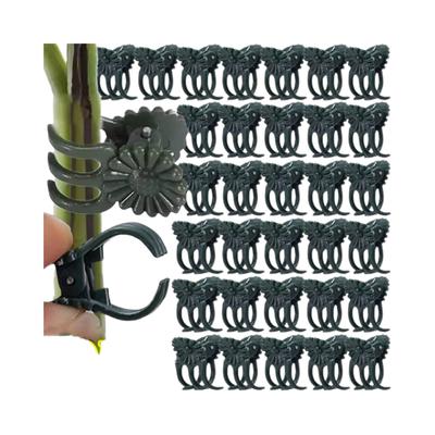 50Pcs Reusable Plant Fix Clips Orchid Shaped Plastic Vegetable Stem Support Clamp Garden Plant Clips