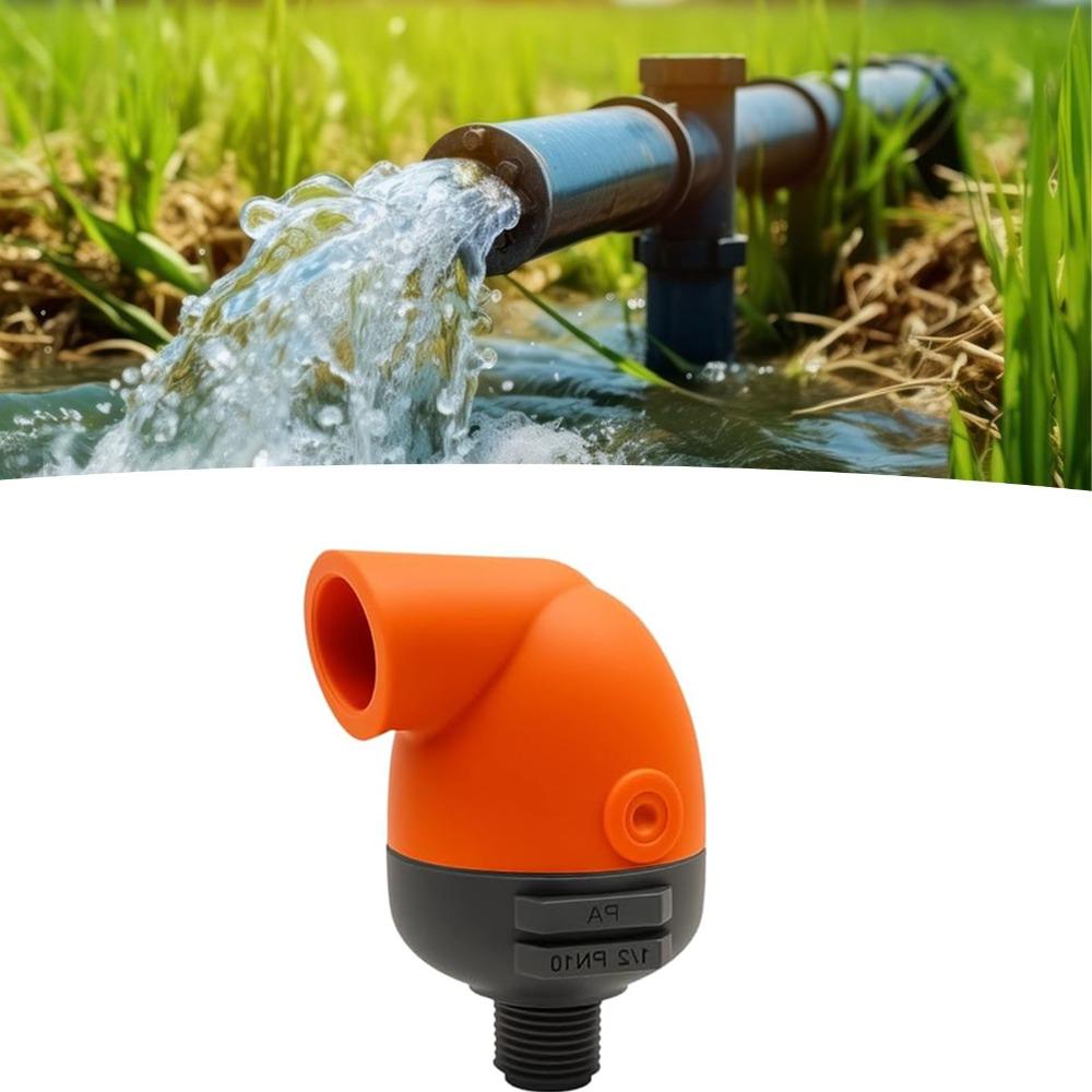 Orange and Black Grey Agricultural Irrigation Exhaust Valve  Lawn Irrigation