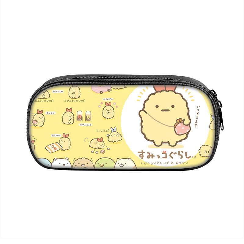 Sumikkogurashi Character Pencil Case With Large Capacity Nylon Storage Bag For Students