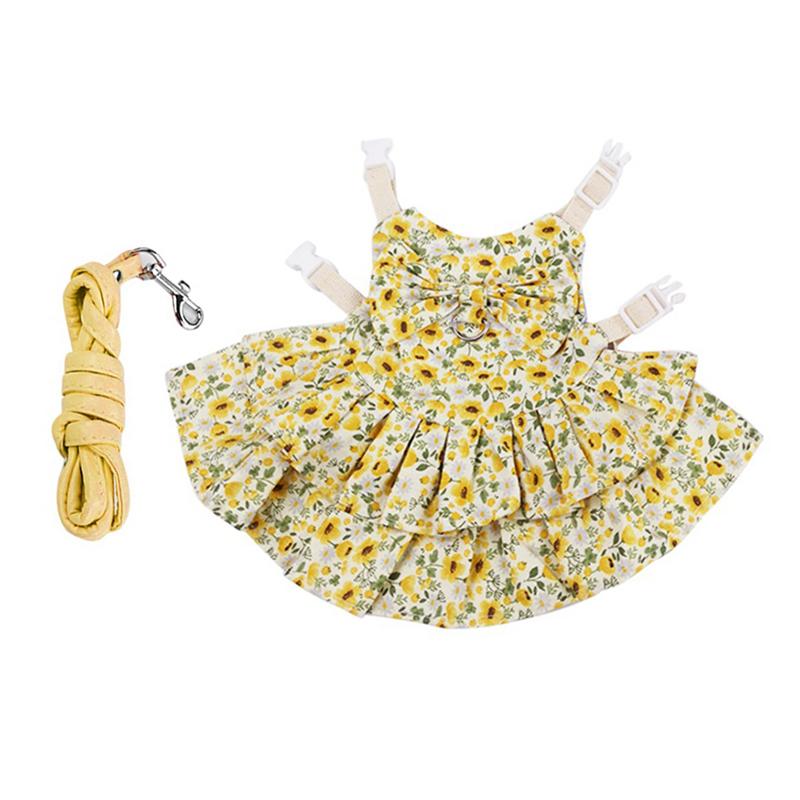 

Fashion Chinchilla Rabbit Skirt Dress for Small Animals Sweet Pet Clothes with Buckle Bunny Guinea Pig Cat mascotas Accessories S-advise 0.2-1kg