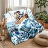 Teddy Bears with Stars and Clouds Theme blanket Lightweight Warm Flannel Blanket Decorative Throw Blanket for Home Decoration
