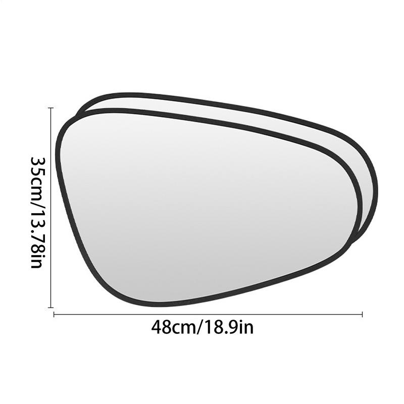 Window Shades For Car 1 Pair Sun Protection Car Window Sunshades Static Cling Film Hot Weather Stickers For Sedan Truck Minivan