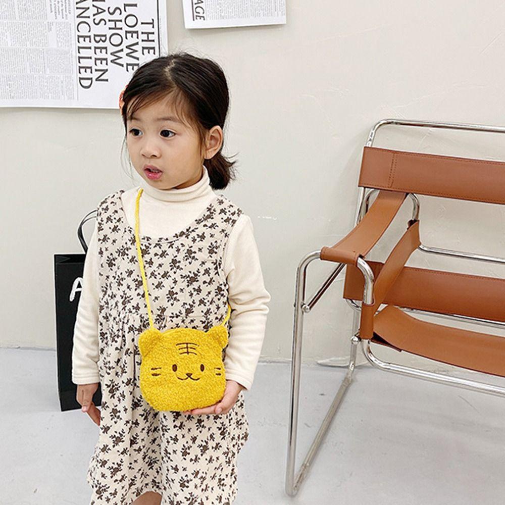 Cute Cartoon Bear Bag Plush Kawaii Coin Purses Lightweight Plush Crossbody Bags Children