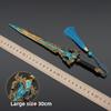 30cm/11.8in Investitura Zeilor Sabie Armă Model Metalic Anime Cosplay Periferice Colecționabile Afișaj de Birou Jucării de Exterior