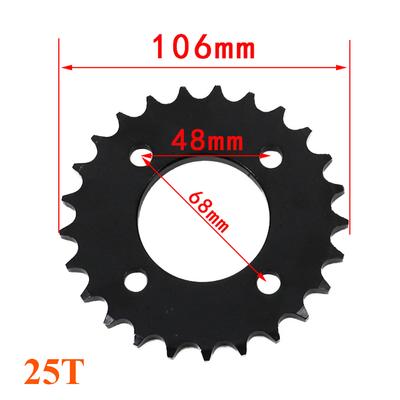 428 25T 31T 48MM Pignon de Chaîne de Moto Pignon Arrière Engrenage pour Chaîne 428 110cc 125cc 140cc Quad Vélo Buggy Go Kart Tout-Terrain Boue
