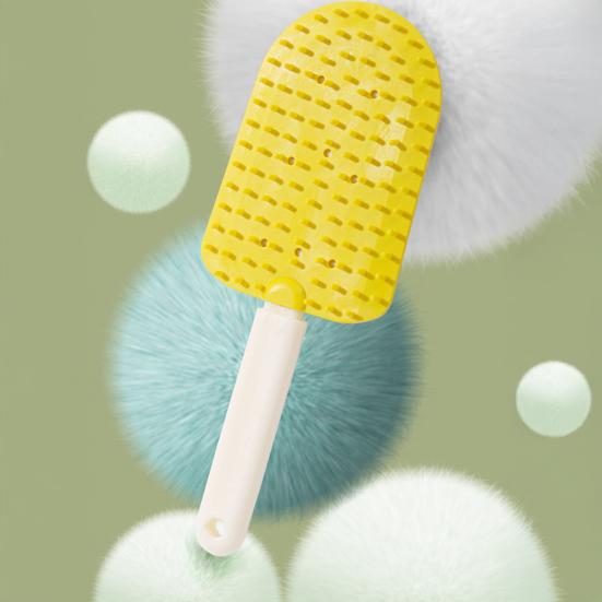 Cat Tongue Comb Ice Cream Design Massage Comb Double Sided Pet Grooming Deshedding Brush for Removing Mats Tangles Loose Fur from The Undercoat