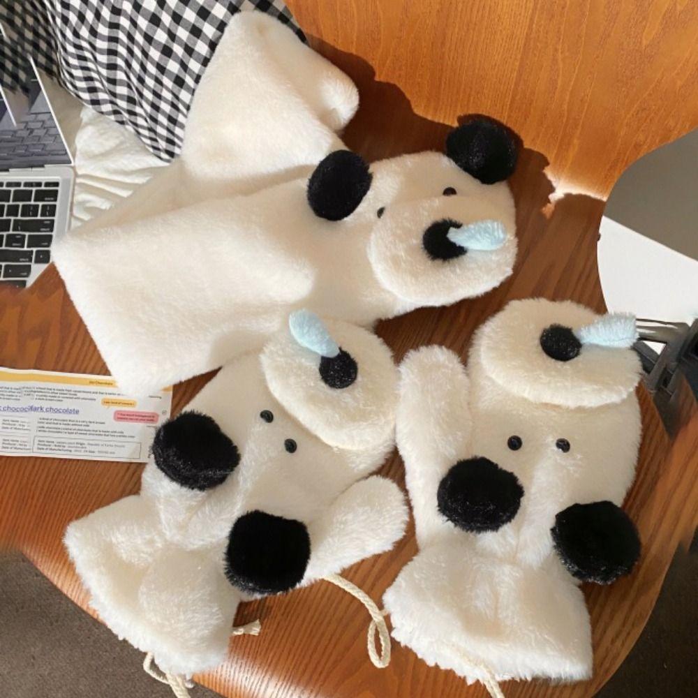 Cartoon Cross Scarf Thicken Neck Warmer New Neckerchief Wrap  Winter