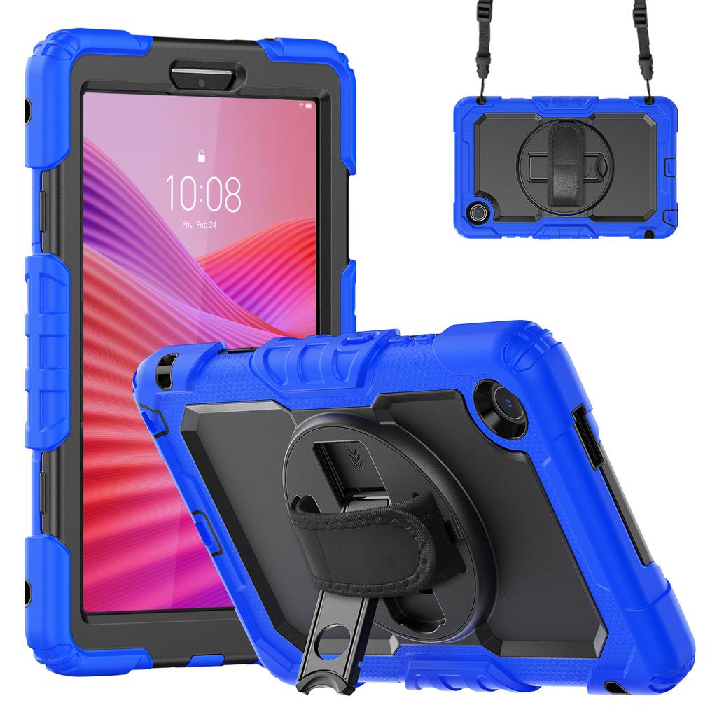 Heavy Duty Case for Lenovo Tab One (K9) 2025 8.7 Inch TB305FU 3-Layers Hybrid Stand Cover with Screen Protector Shoulder Strap