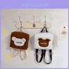 Adorable Mini Plush Backpack For Kids Featuring Charming Cartoon Bear Design And Stylish Colors