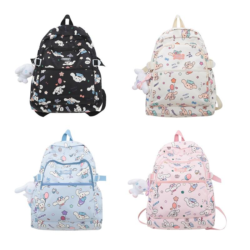 Cute Cartoon Shoulder Bag For Girls Large Capacity Waterproof Nylon Material