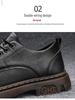 Herrenschuhe im britischen Stil Schwarz/Braun Leder - Herbstmode, Formell/Freizeit, Leichtgewicht, Höhenerhöhend