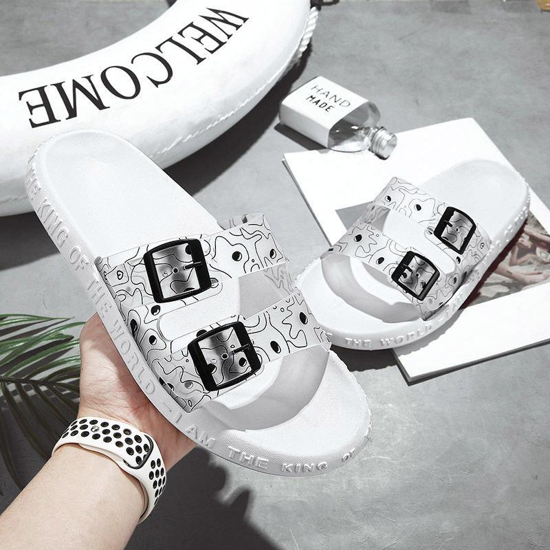 Herre Sommer Sklisikre Tøfler Trend Mote Utendørs Strand Sandaler Herre Hjem Baderom Sklisikre Tøfler