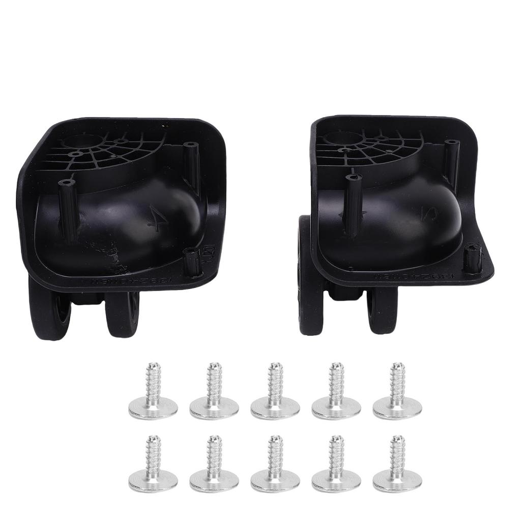 1 Pair Luggage Suitcase Wheels Trunk Luggage Wheels Spare Part Universal Casters Replacement Silent Double Row for