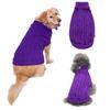 Farbenfroher Zopfstrick-Rollkragenpullover für Hunde, und Winter.