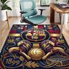 Barcelona FC Soccer Pattern Rug, Indoor/Outdoor Mat, for Picnic, Gameroom, Bedroom, Office, Living Room, Home Decor Carpet, Birthday Gift