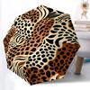 1pc Leopard Print Animal Automatic Folding Umbrella - Compact 8-Rib Design, Durable Plastic & Iron, Lightweight for Outdoor Daily Use214