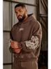 YOUNGLA Men's Retro Streetwear Hoodie - New Autumn/Winter Sports Fitness Running Sweatshirt