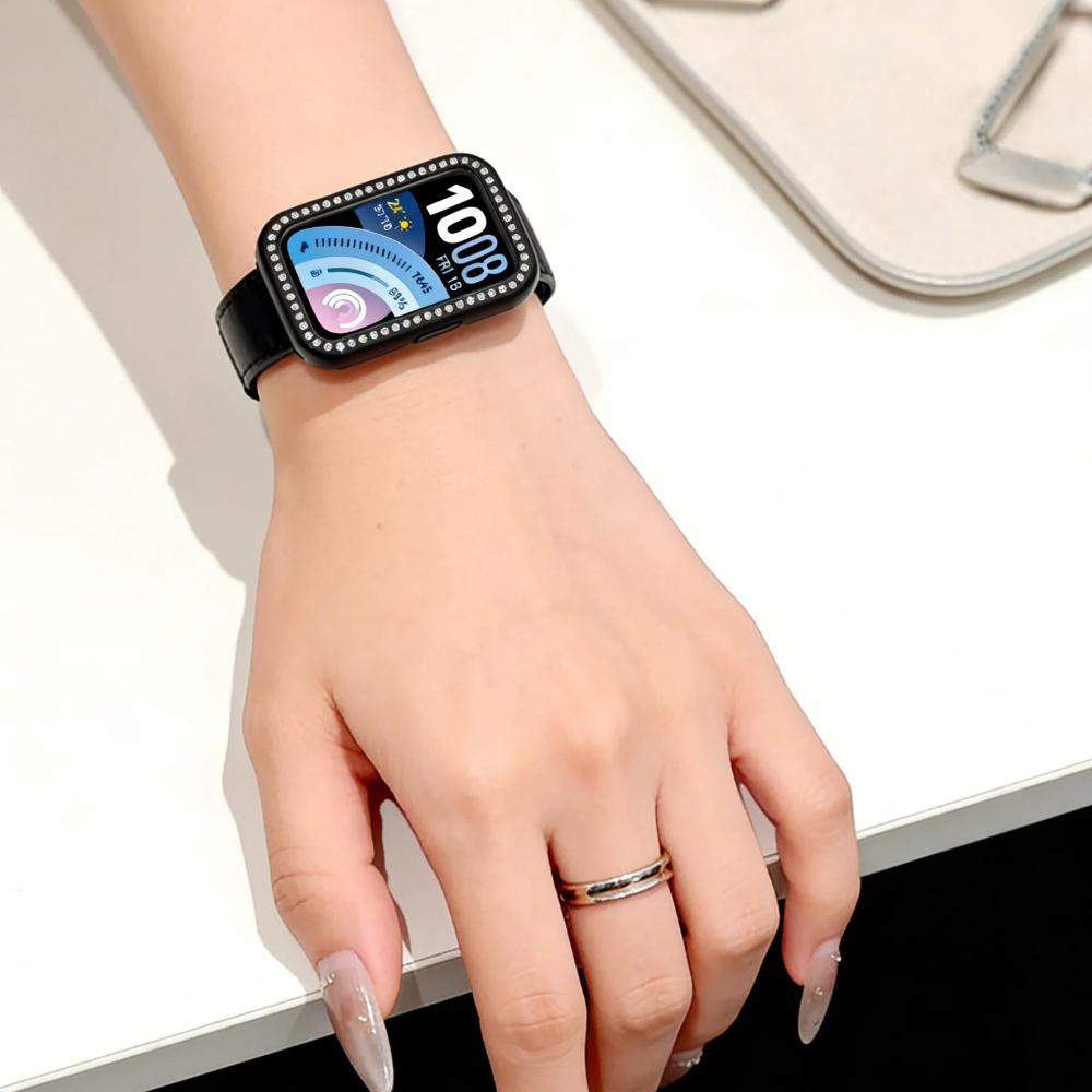 Diamond Case For HUAWEI Band 11 Accessories All-Around Hard Hollow PC Bumper Frame shell Cover for huawei smart band 11Pro Cases