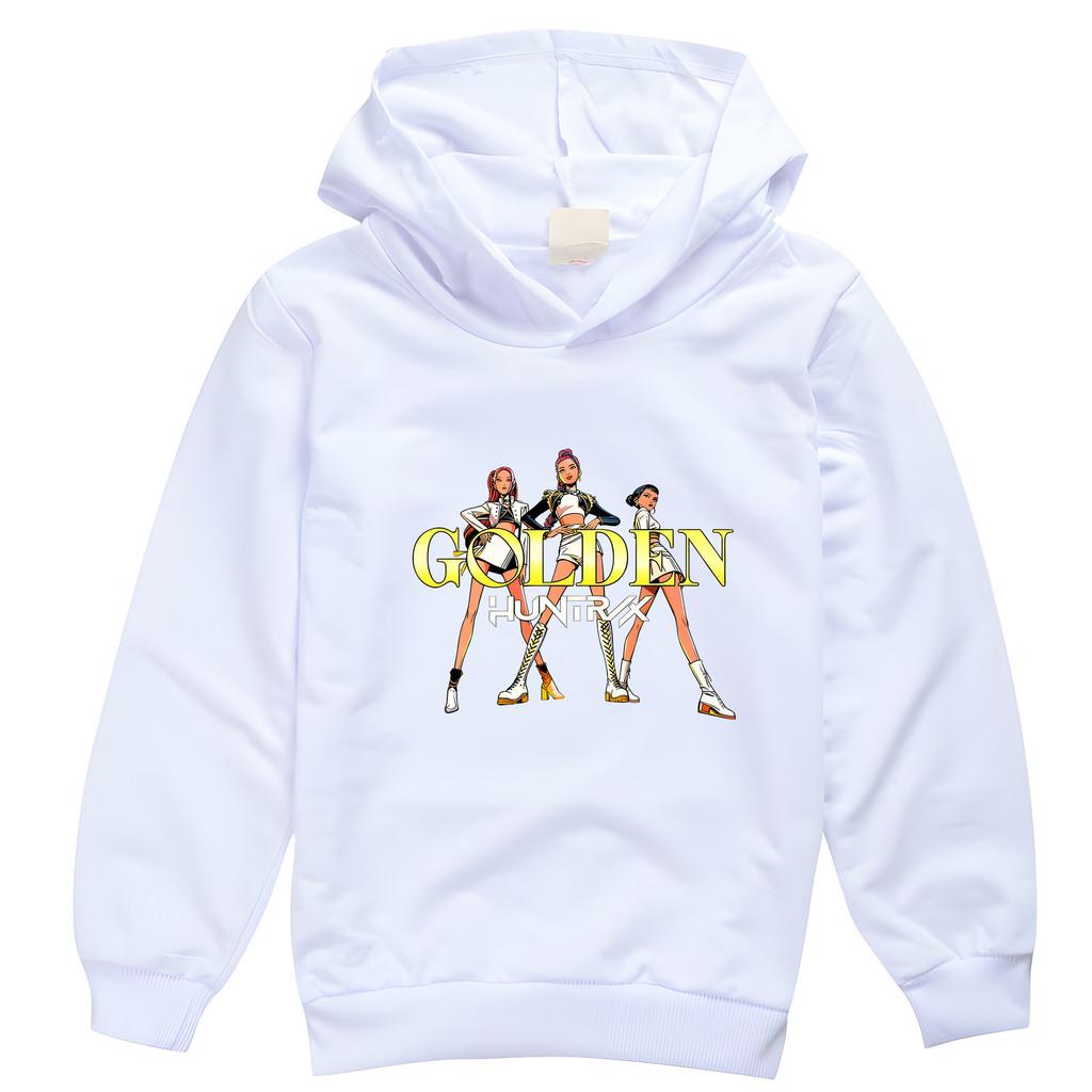 A4030 Kids Girls Anime Cartoon Rumi Zoey Mira Print Long Sleeves Hoodie 100cm белый