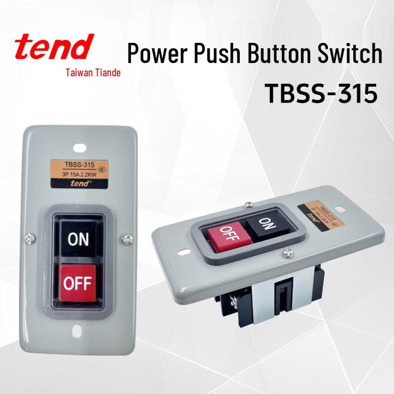 

Brand-New TEND Tiande TBSS-315 3P Push Button Switch, 15A, 2.2KW