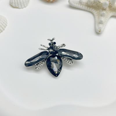Elegante Broche de Abeja con Pedrería: Lujoso Broche de Insecto de Cristal para Mujer - Diseño Único en Estilo de Joyería Occidental