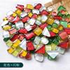 100g Diy Mix Color Glitter Glass Mosaic Stones Mosaic Tiles Glass Pebbles Crafts Material Puzzle For Diy Mosaic Making  Arte