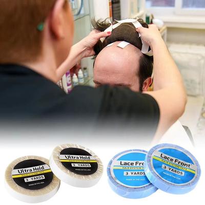 1 Rol Dubbelzijdige Pruiktape Waterdicht Sterke Lijm Kant Front Lijm 3 Yards 8/10/12.7/20/25mm Haar Systeem Tape