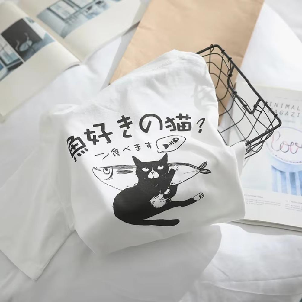 Japonské módní značkové tričko Muži Ženy S krátkými rukávy Volný střih Bf Stylepure Bavlna Pár Poloviční rukáv Top Trendy Legrační