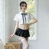 Women's Underwear Pleated Erotic Costume Mini Skirt Outfit School Girl Cosplay Sexy Lingerie Student JK Uniform Thong for Sex 18