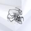 Europe and America Creative Glossy Spider Brooch Fashion Elegant Men Suit Stylish Collar Pin Ornament Alloy Insect Pin