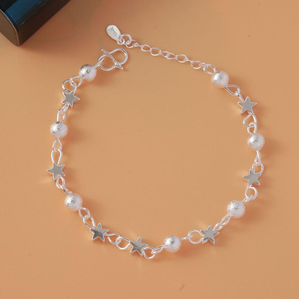 Charms 925 Silver Bracelets for Women Men Simple 4MM Twisted Rope Chain Bracelets Party Wedding Jewelry Holiday Gifts