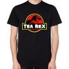 Tea Rex T Shirt Jurrasic Parody Dinosaur Mens Ladies Top