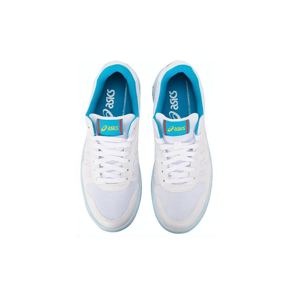Asics Court Mz Synthetic Leather Shock Absorption Durable Low-Top Sneakers Unisex Sneakers White Blue 1203A353-100