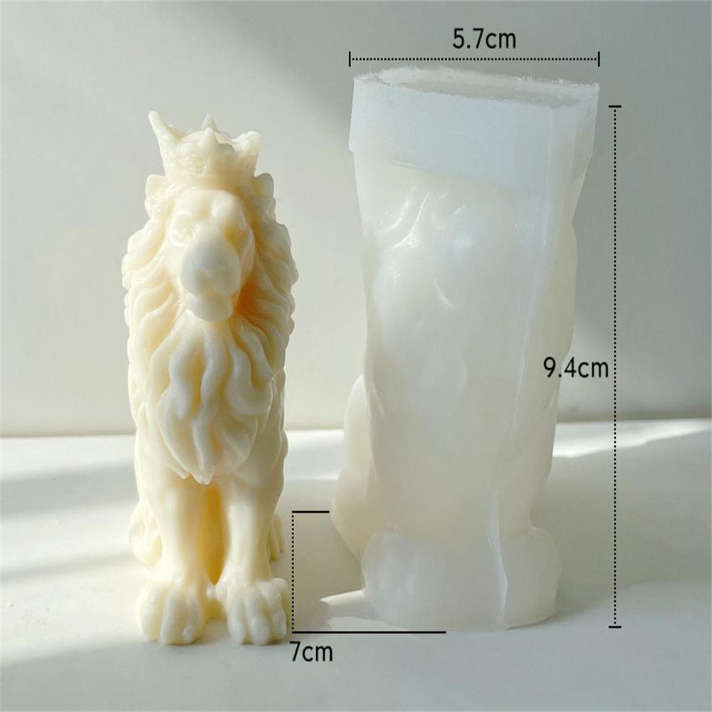

Chocolate Ice Mould Desktop Home Decor Gifts 3D Lion King Silicone Candle Mold DIY Animal Shape Soap Resin Plaster Making Set белый