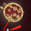 Fan Manual Decorative Fan Bride Group Fan Bride Xiuhe Finished Product Hand Holding Fan Tuan Fan Xiuhe Clothes Fan Round Fan