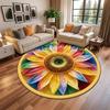 3D Floral Carpet Living Room Bedroom Floor Mat Easy To Wash and Maintain Anti Slip and Beautiful Floor Mat
