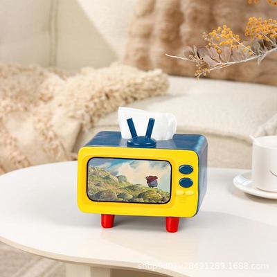 Creative Cute TV Tissue Box & Phone Holder for Living Room or Bedroom